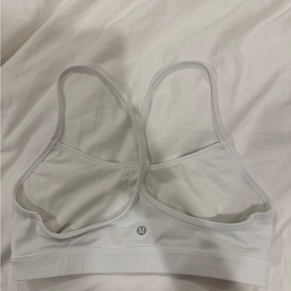 lululemon athletica White Racerback Sports Bra